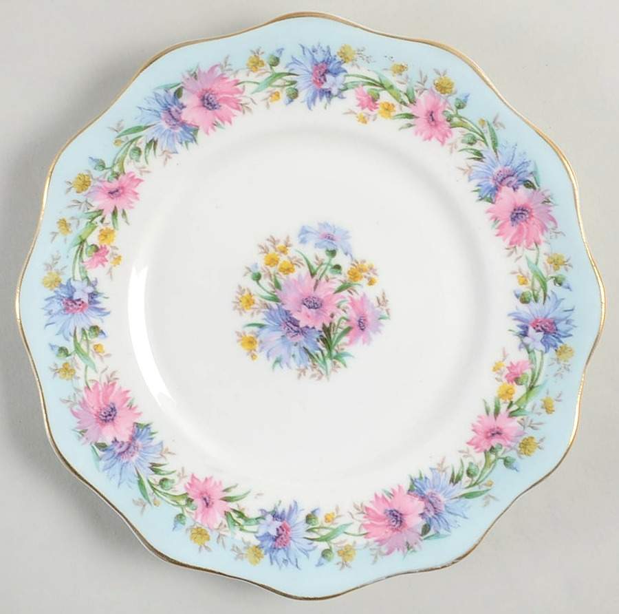 Cornflower Blue Dessert/Pie Plate by Foley-1