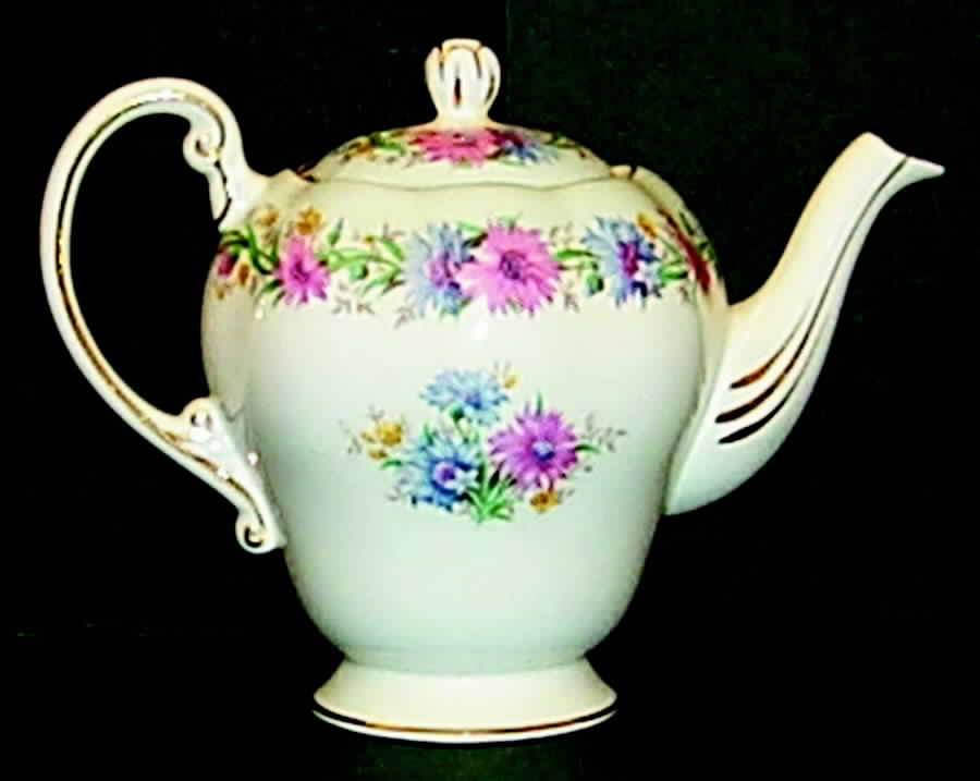 Cornflower Blue Mini Teapot & Lid by Foley-1