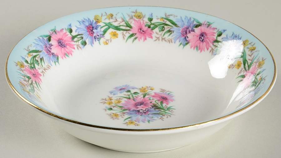 Cornflower Blue Coupe Cereal Bowl by Foley-1