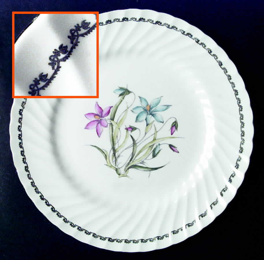 Crocus Ixia Dinner Plate by Foley-1