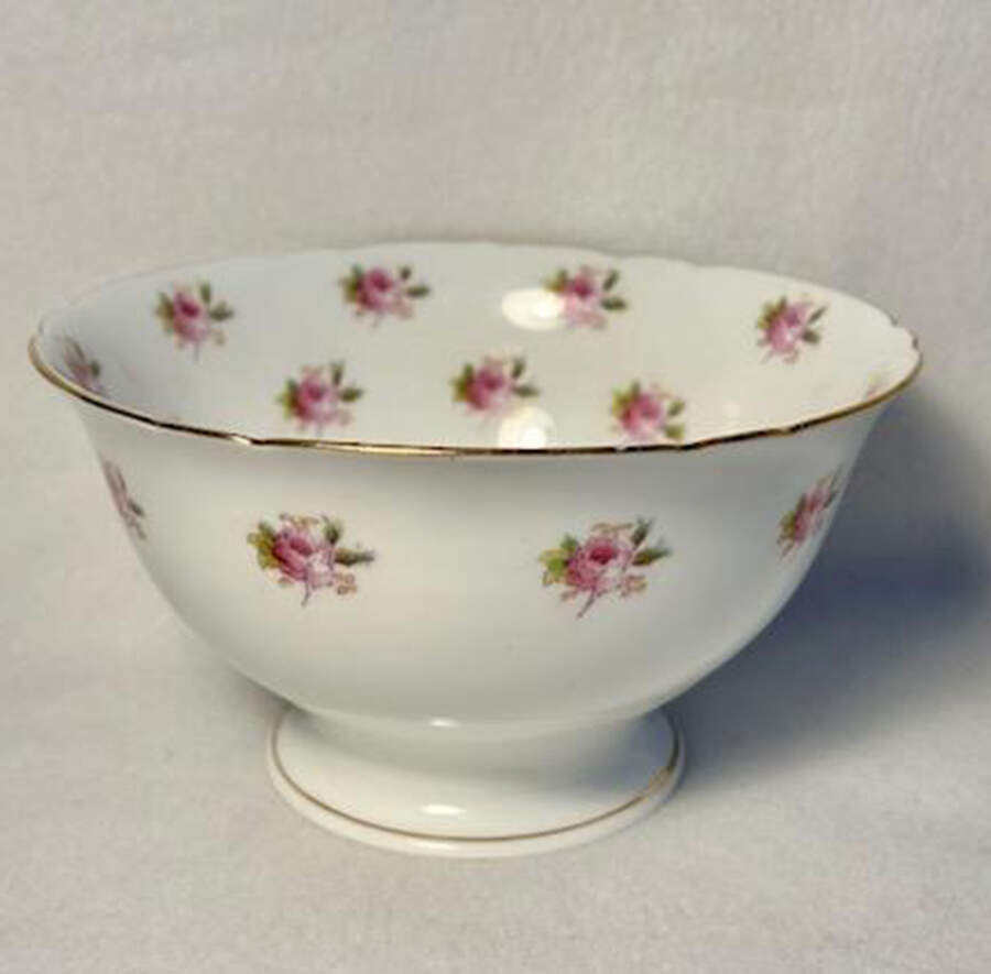 Dainty Rose Open Sugar Bowl by Foley-1