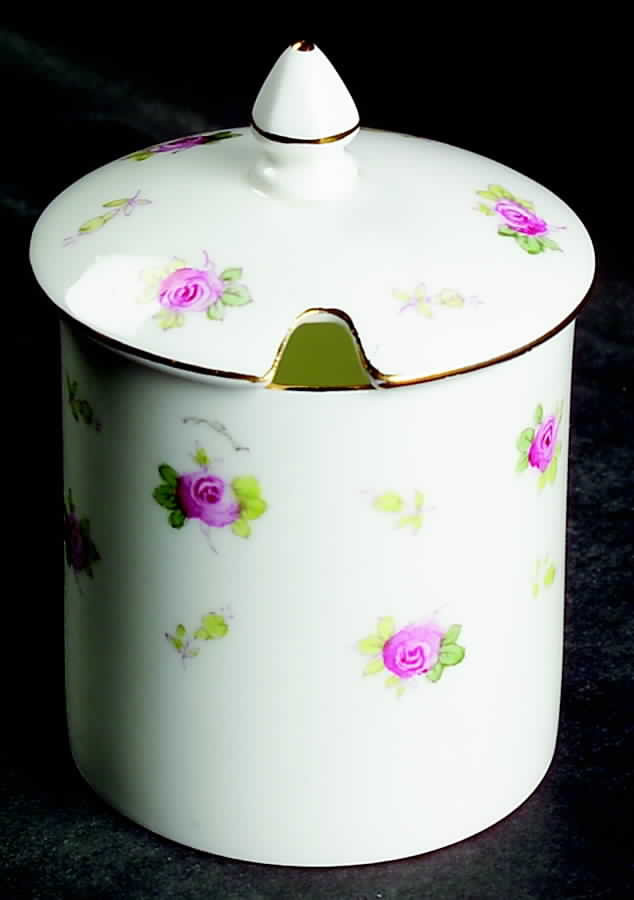 Dainty Rose Jam/Jelly & Lid by Foley-1
