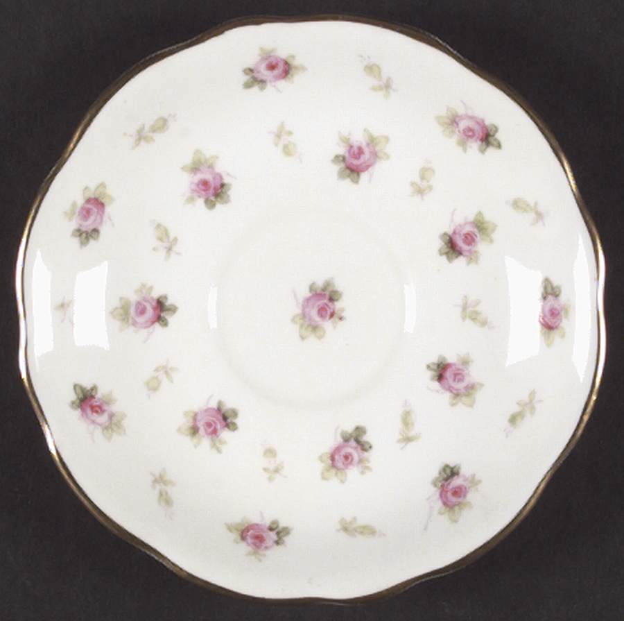 Dainty Rose Saucer by Foley-1