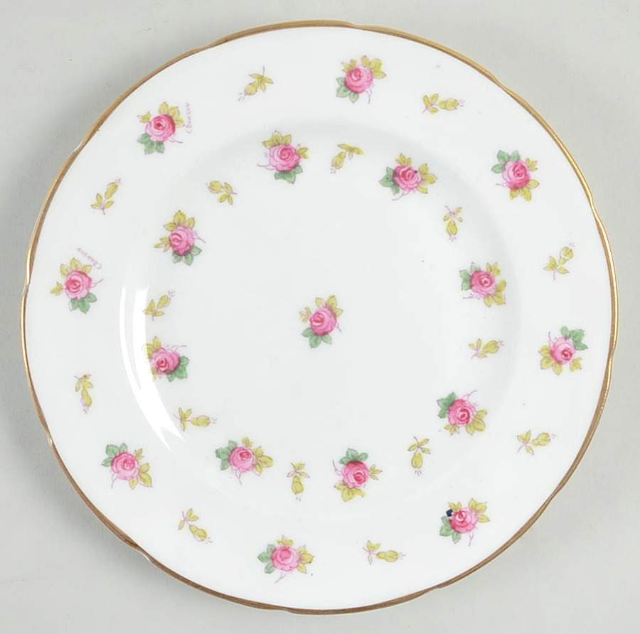 Dainty Rose Salad Plate by Foley-1