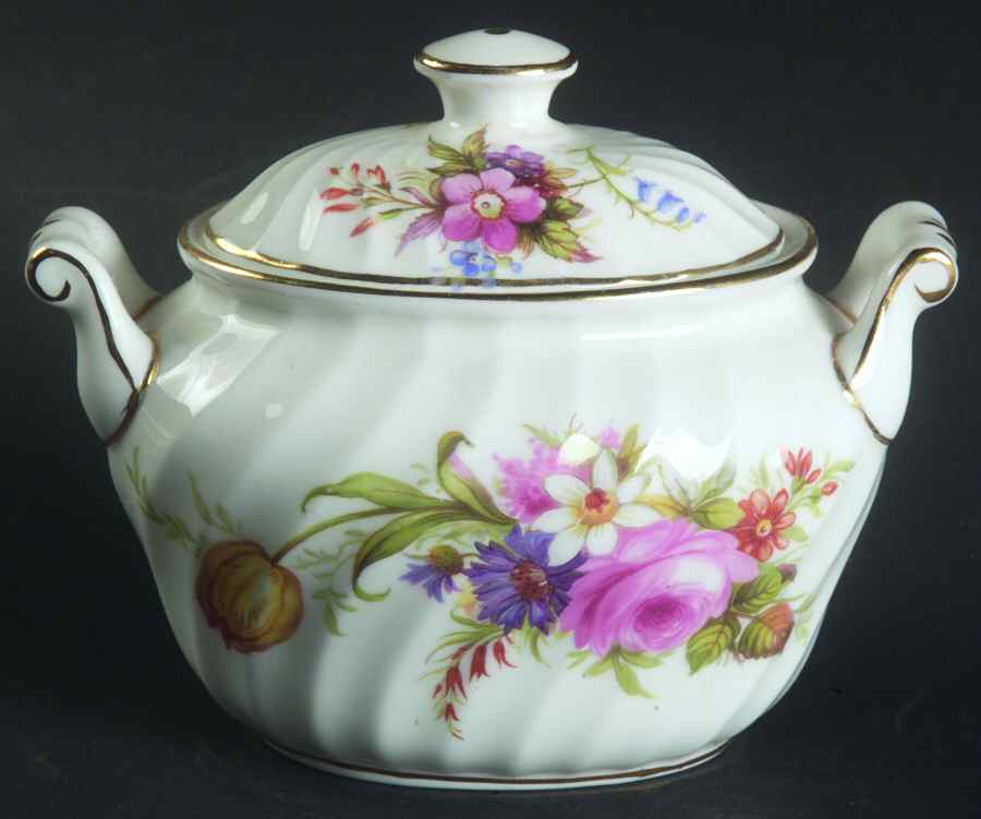 Devonshire Mini Sugar Bowl & Lid by Foley-1