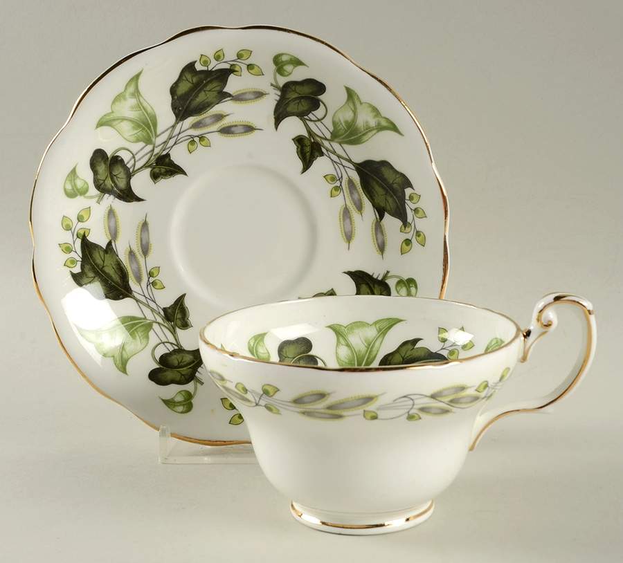 Everglades Footed Cup & Saucer Set by Foley-1