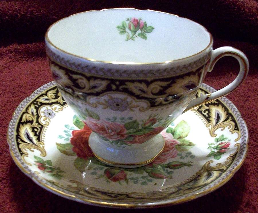 Florence Footed Cup & Saucer Set by Foley-1