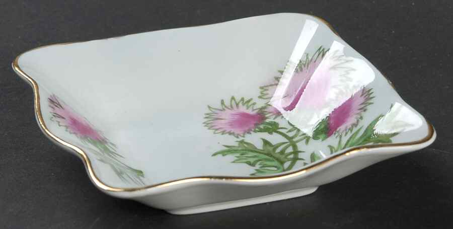 Glengarry Thistle Light Blue Nut Dish by Foley-1