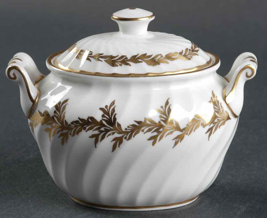 Golden Regency Mini Sugar Bowl & Lid by Foley-1