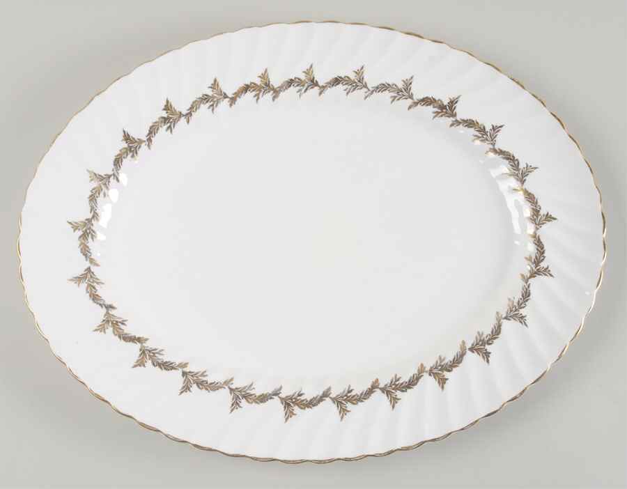 Golden Regency 15" Oval Serving Platter by Foley-1