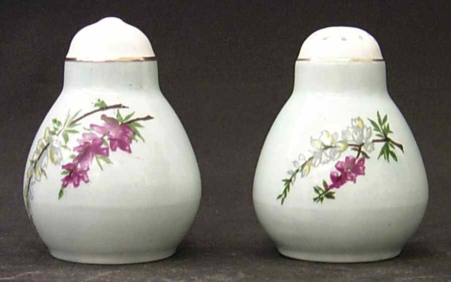 Highland Heather (12 Scalloped Salad Plate) Salt & Pepper Set by Foley-1
