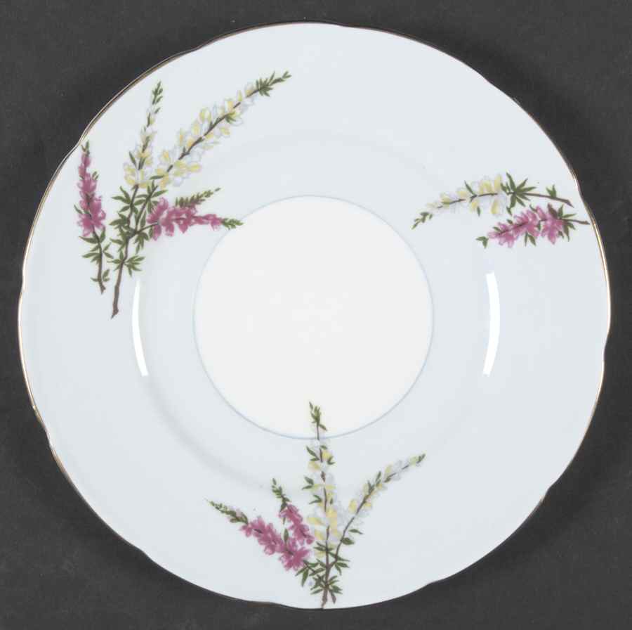 Highland Heather (12 Scalloped Salad Plate) Salad Plate by Foley-1