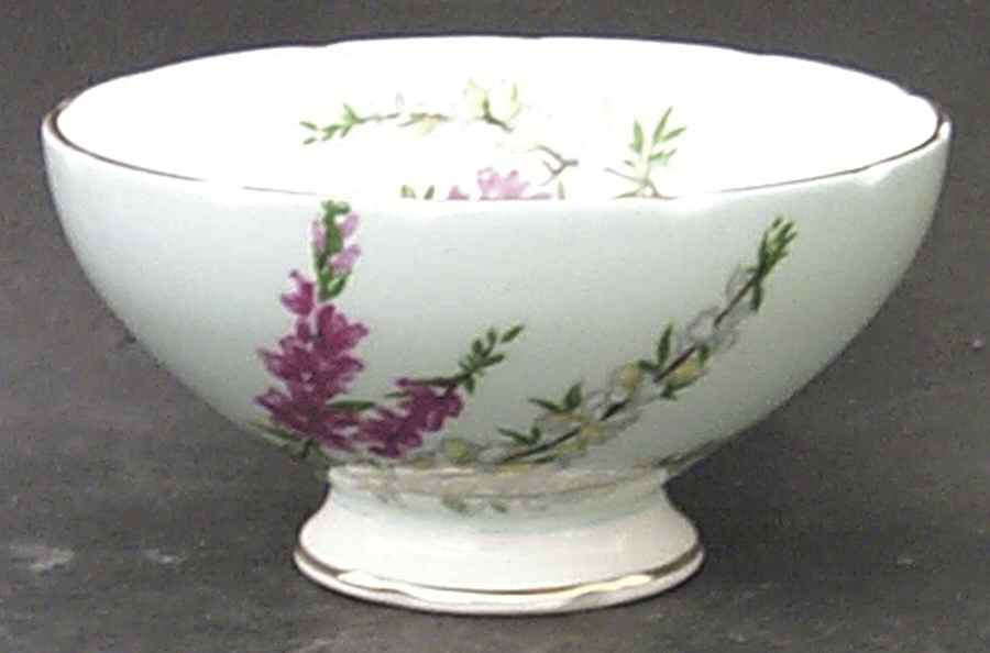 Highland Heather (12 Scalloped Salad Plate) Mini Open Sugar Bowl by Foley-1
