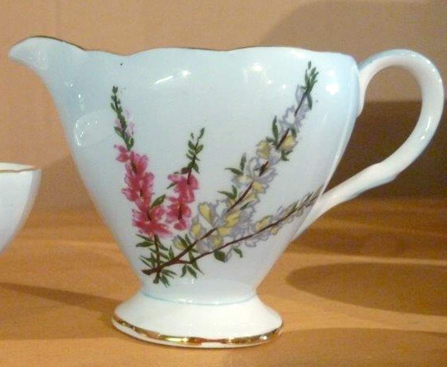 Highland Heather (12 Scalloped Salad Plate) Creamer by Foley-1