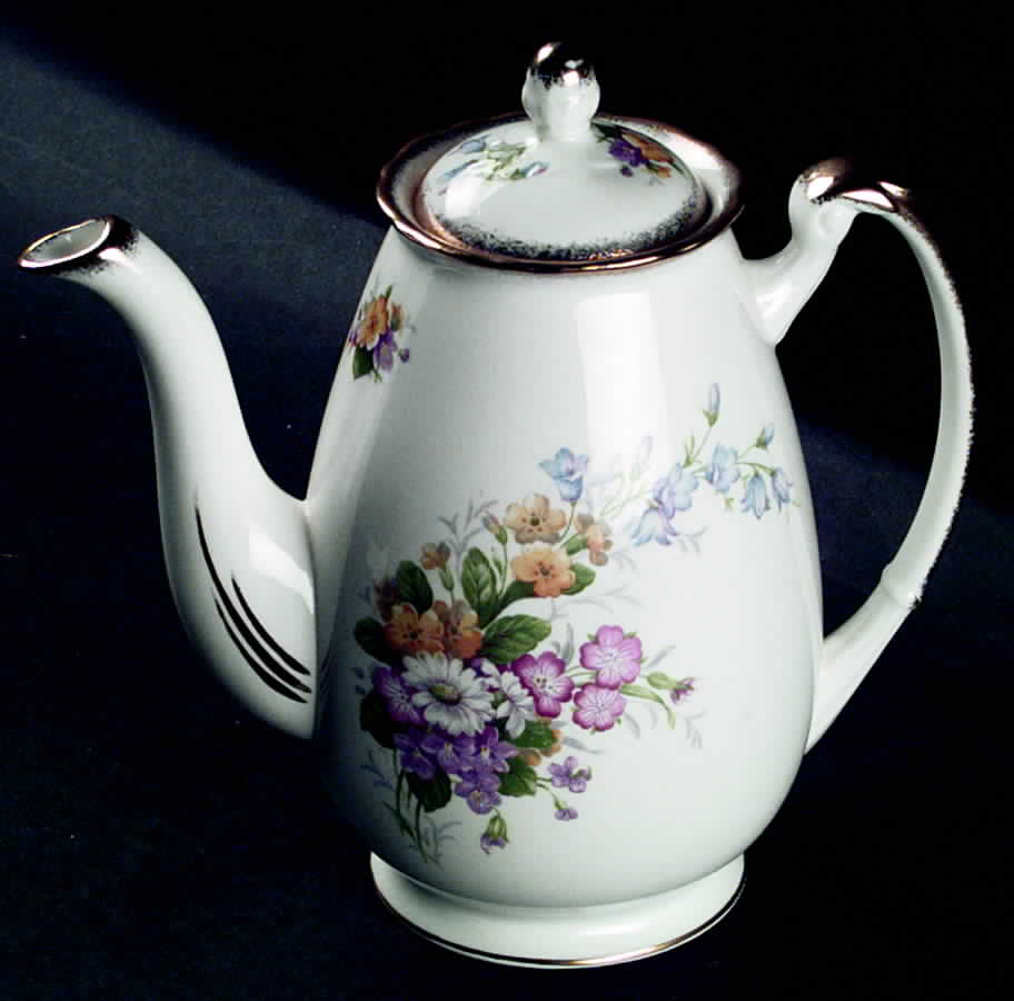 Meadowsweet Mini Coffee Pot & Lid by Foley-1