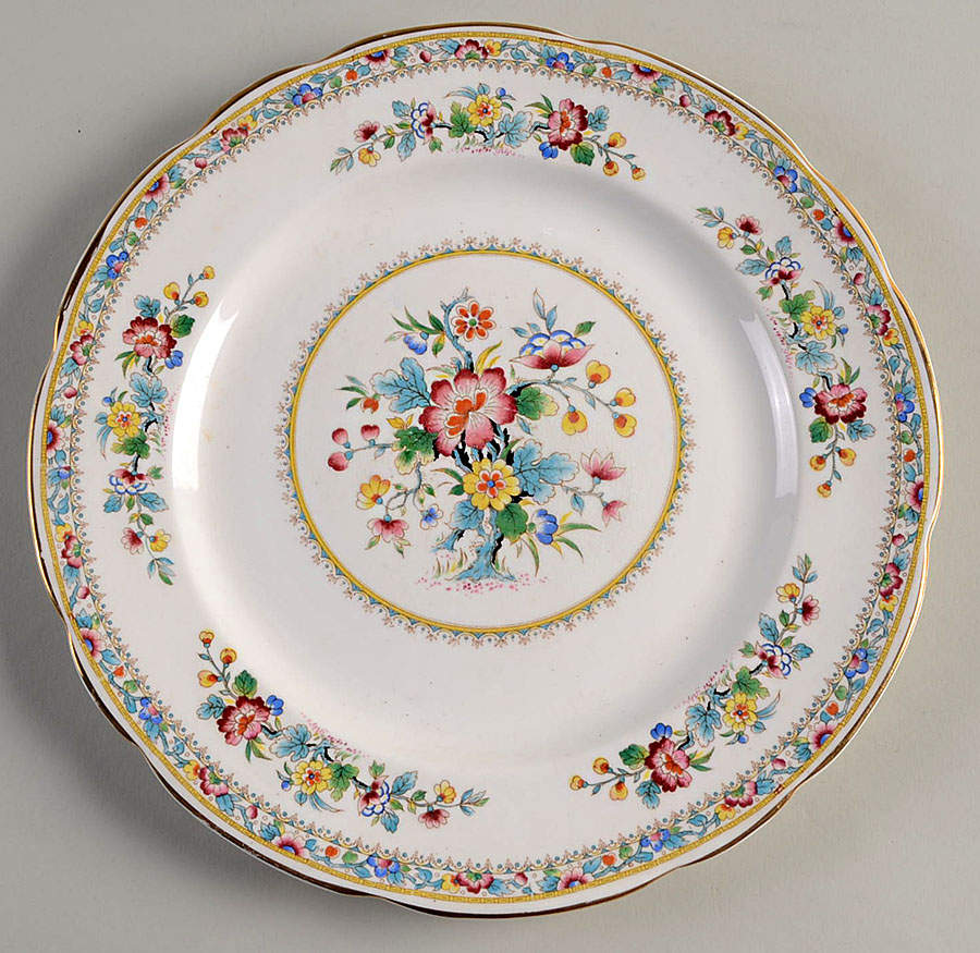Ming Rose Dinner Plate by Foley-1