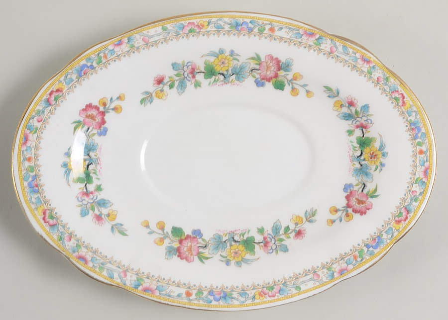 Ming Rose Underplate for Gravy Boat by Foley-1