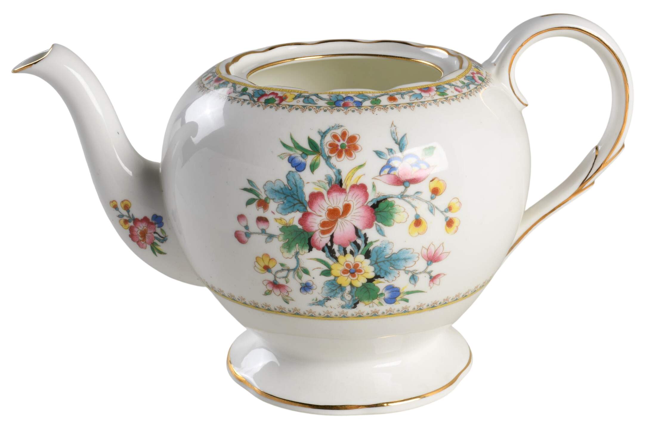 Ming Rose Teapot No Lid by Foley-1