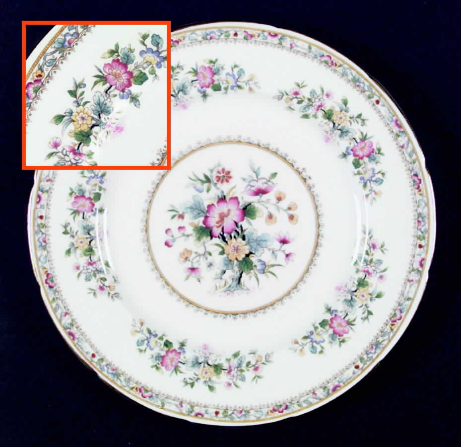 Ming Rose Dinner Plate by Foley-1