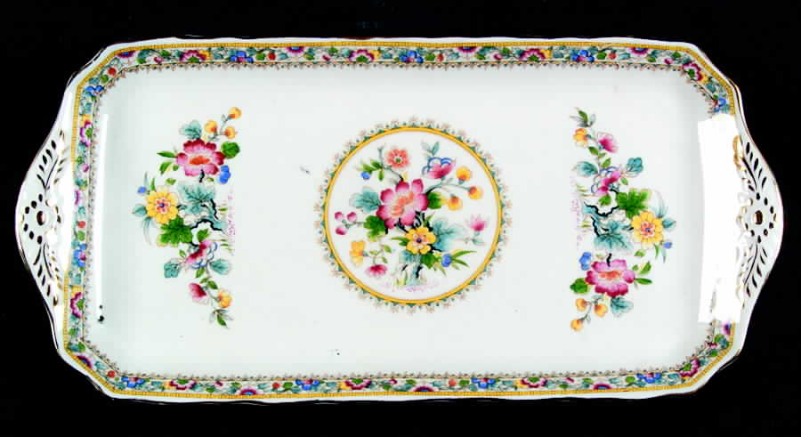 Ming Rose Large Sandwich Tray by Foley-1