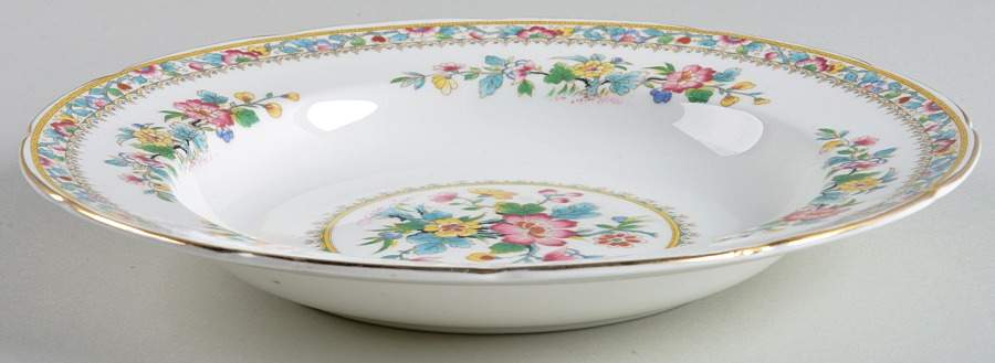 Ming Rose Large Rim Soup Bowl by Foley-1