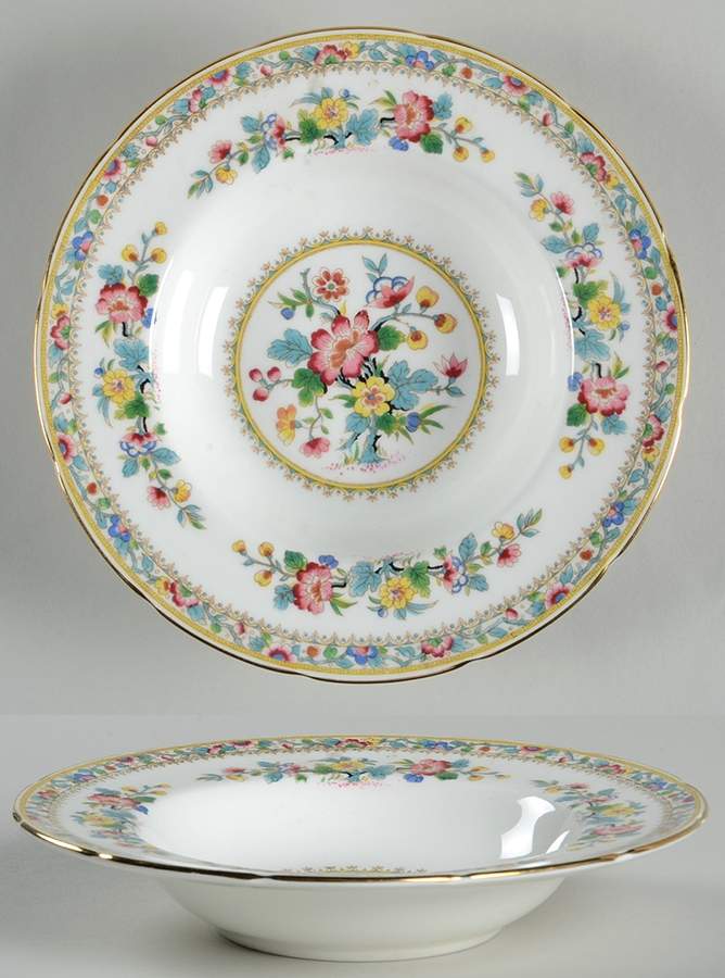 Ming Rose Rim Soup Bowl by Foley-1