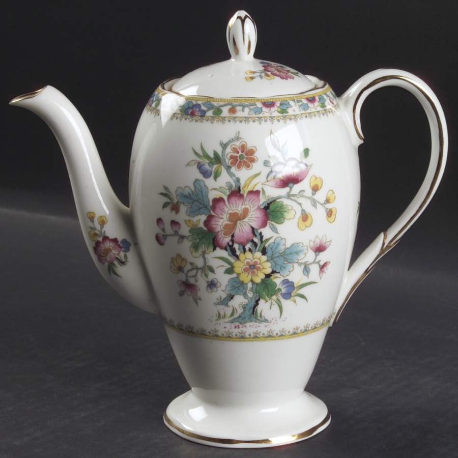 Ming Rose Mini Coffee Pot & Lid by Foley-1