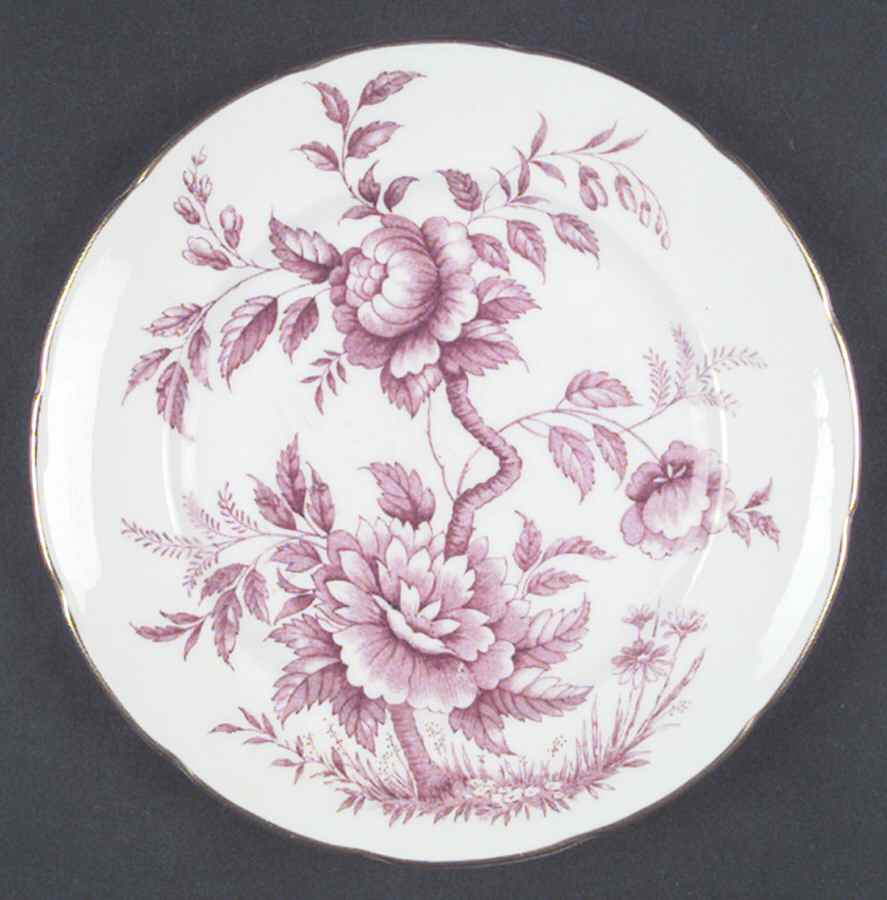 Peony Pink Salad Plate by Foley-1
