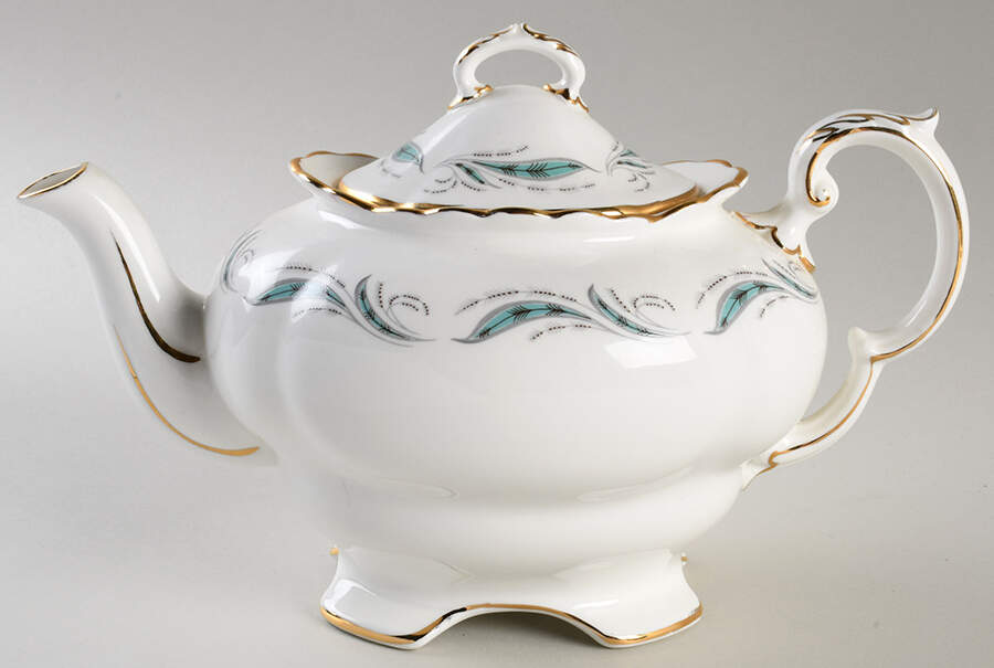 Pine Spray Teapot & Lid by Foley-1