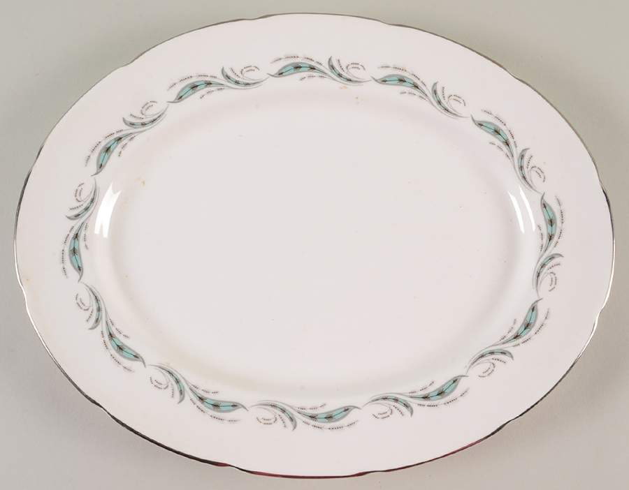 Pine Spray 13" Oval Serving Platter by Foley-1