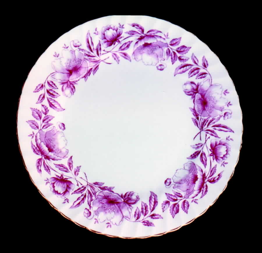 Rutland Pink Dinner Plate by Foley-1