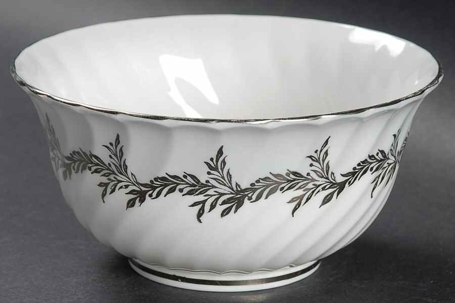 Silver Fern Open Sugar Bowl by Foley-1