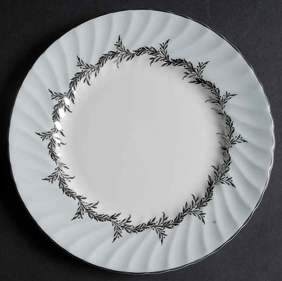 Silver Fern Salad Plate by Foley-1
