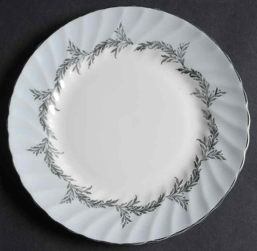 Silver Fern Bread & Butter Plate by Foley-1