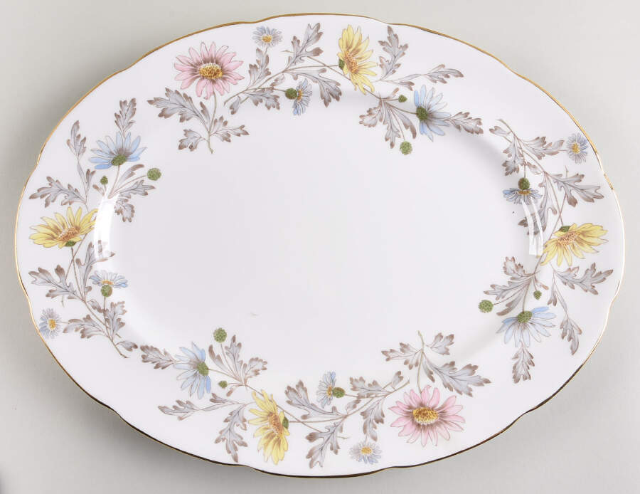 Somerset 13" Oval Serving Platter by Foley-1