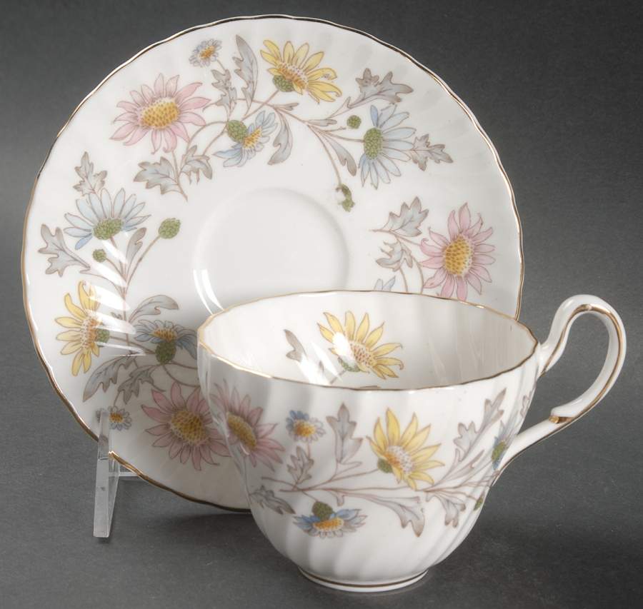 Somerset Flat Cup & Saucer Set by Foley-1