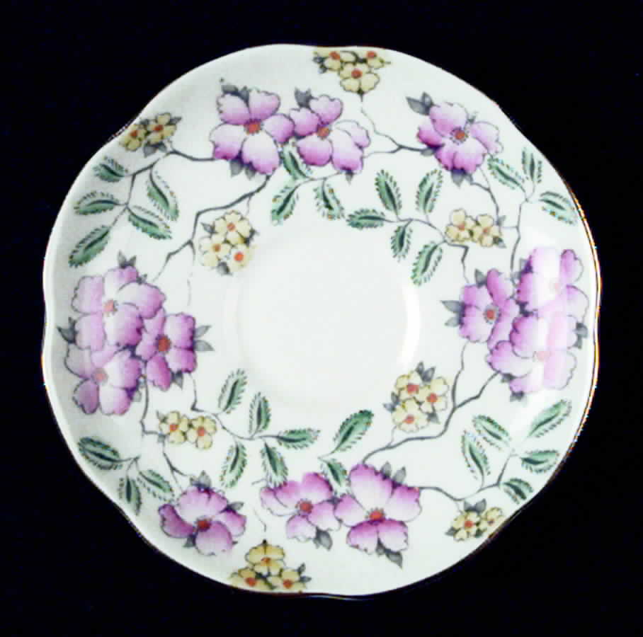 Springdale Pink Saucer by Foley-1
