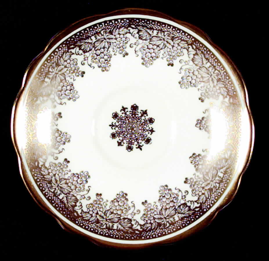 Vintage (Cream Rim) Saucer by Foley-1