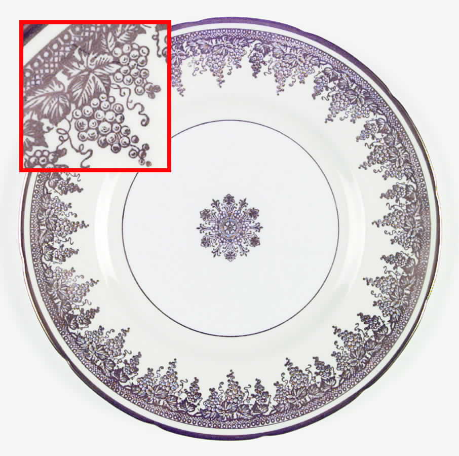 Vintage (Cream Rim) Dinner Plate by Foley-1