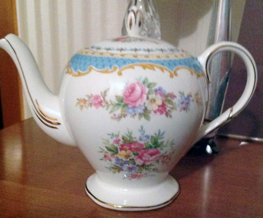 Windsor Blue Teapot & Lid by Foley-1