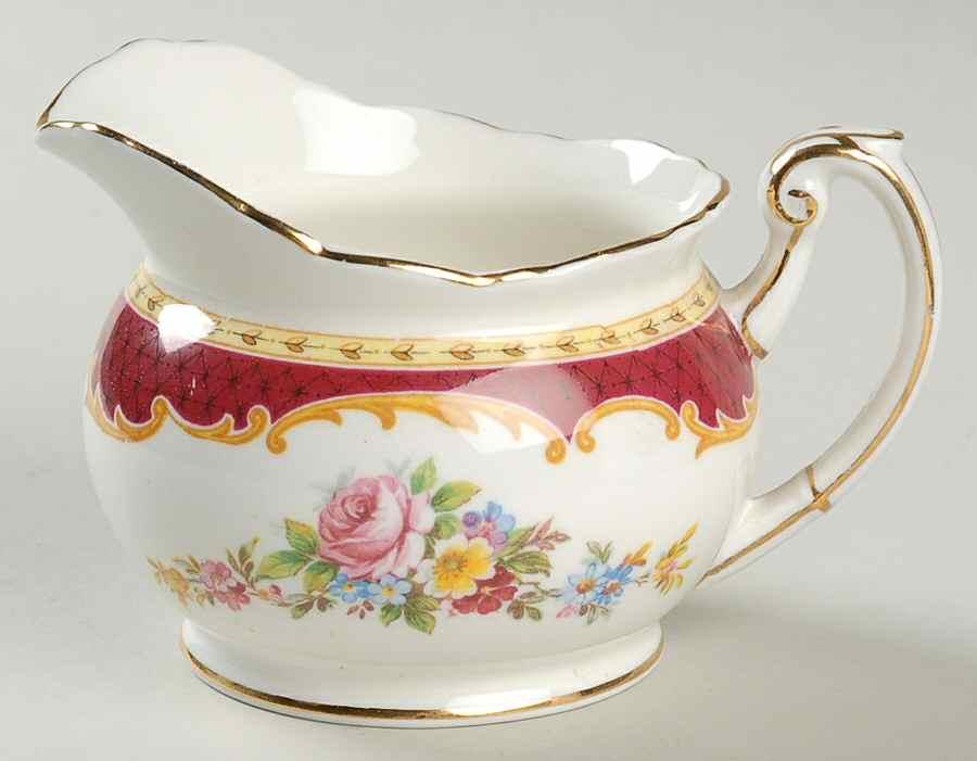 Windsor Burgundy Creamer by Foley-1