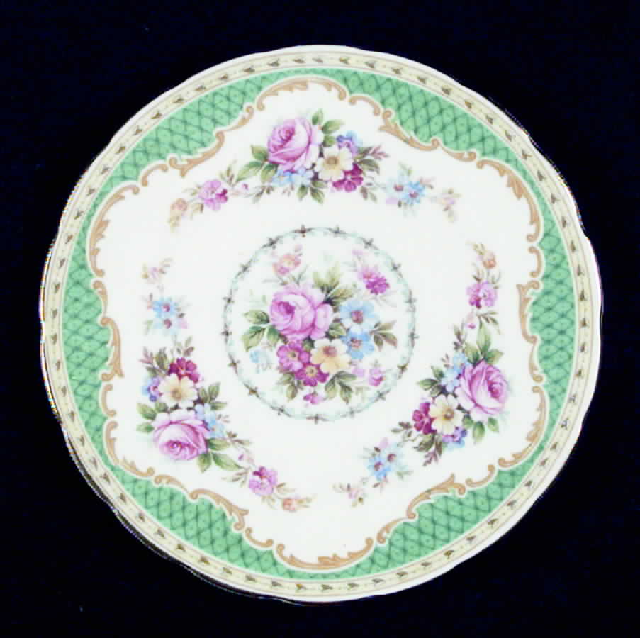 Windsor Green Bread & Butter Plate by Foley-1