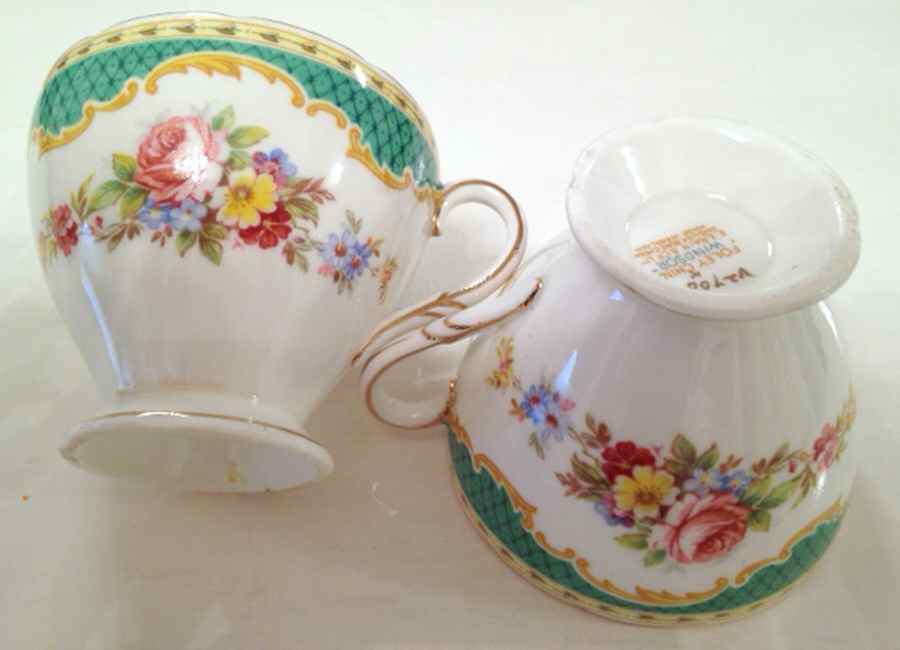 Windsor Green Footed Cup by Foley-1