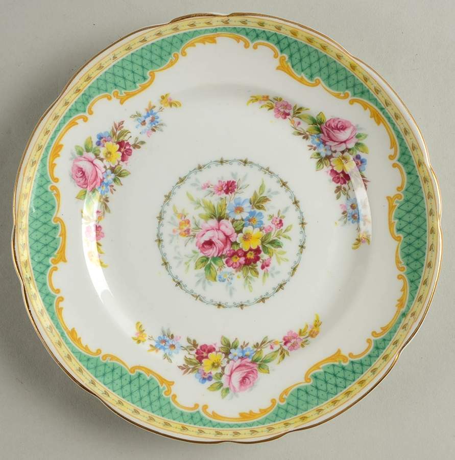 Windsor Green Dessert/Pie Plate by Foley-1
