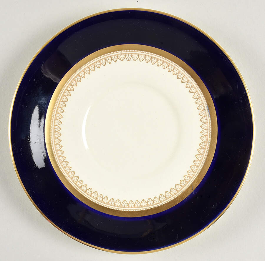 5973 Cobalt (Smooth) Saucer for Footed Cream Soup Bowl by Fondeville-1