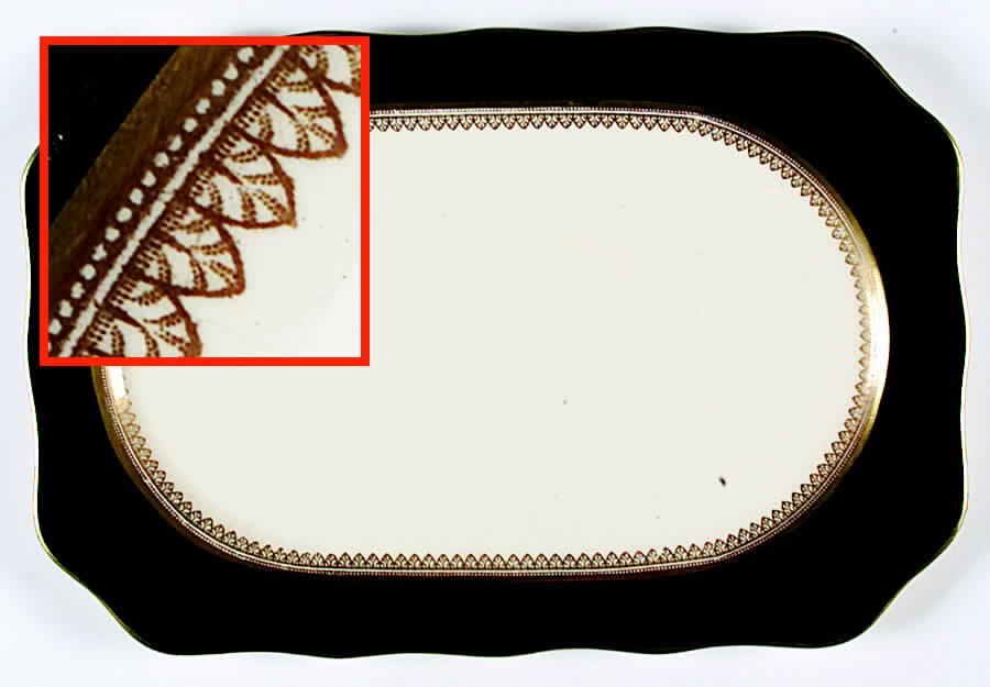 5973 Cobalt (Smooth) Large Sandwich Tray by Fondeville-1