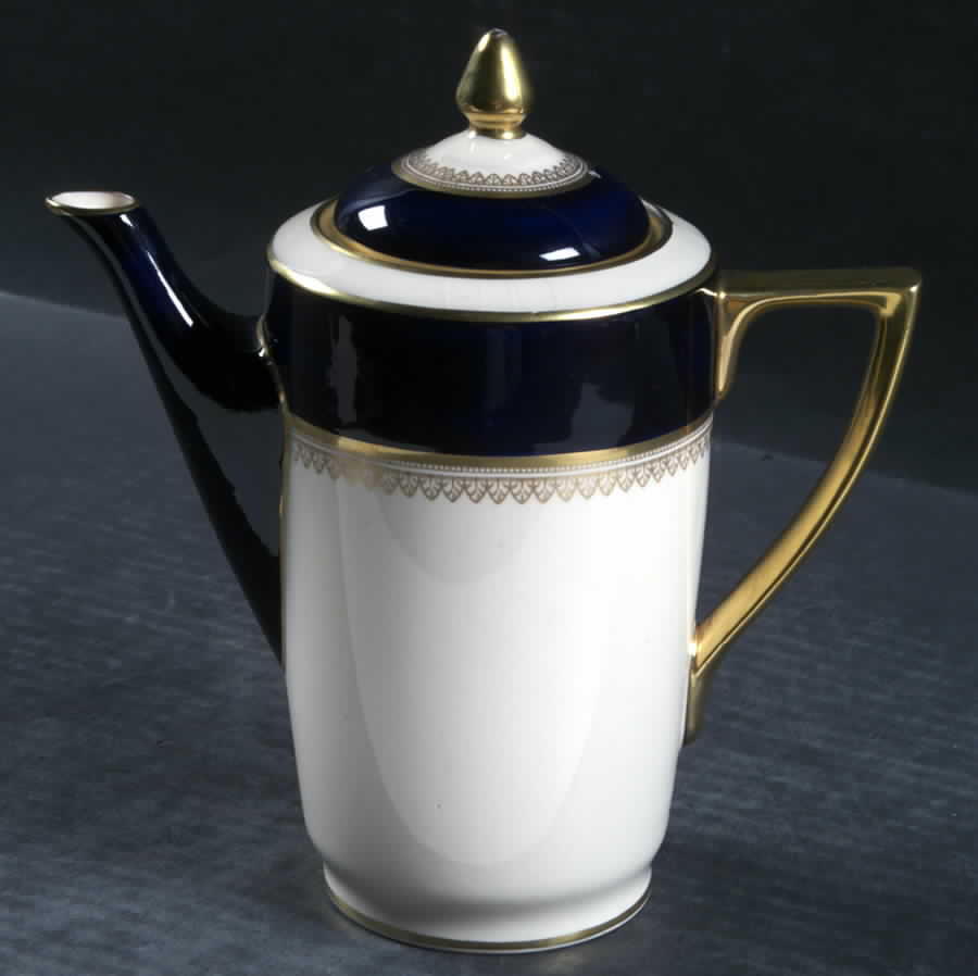 5973 Cobalt (Smooth) Mini Coffee Pot & Lid by Fondeville-1