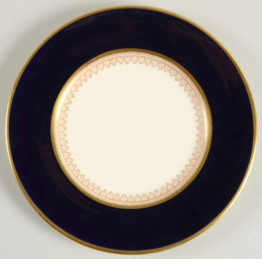 5973 Cobalt (Smooth) Bread & Butter Plate by Fondeville-1