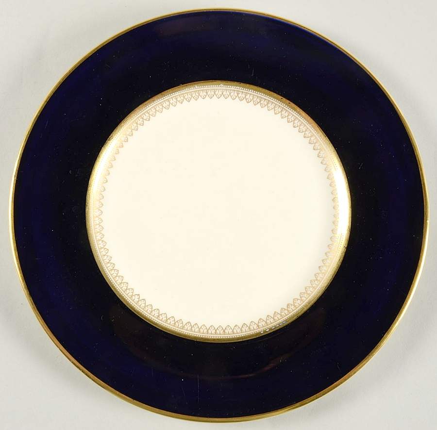 5973 Cobalt (Smooth) Luncheon Plate by Fondeville-1