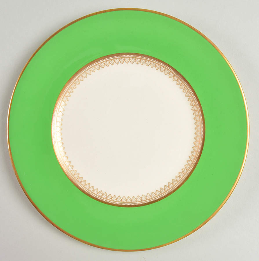 5973 Green Salad Plate by Fondeville-1